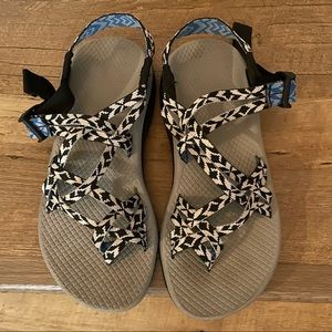 Chacos. Black and white,  like new